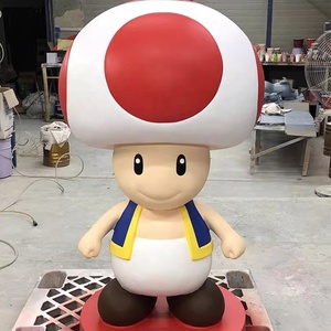 2024 Bán Buôn Ngoài Trời Phim Hoạt Hình Nhân Vật Nhân Vật Cuộc Sống Kích Thước Sợi Thủy Tinh Siêu Anh Hùng Mario Bức Tượng Đầy Màu Sắc Kim Loại Mạ Handmade - Product Image 6