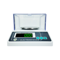 Balance électronique de haute précision 0,001g 0,01g, affichage LED vert, balance portable pour bijoux, laboratoire, OEM ODM personnalisé