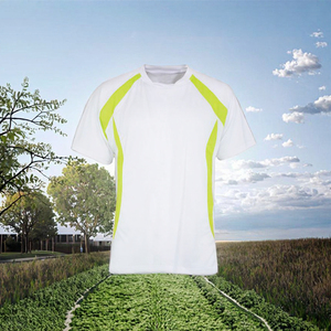 เสื้อยืดคอกลมแขนสั้นทรงสปอร์ตผ้าถักน้ำหนัก 300 กรัม ระบายอากาศ ป้องกันรังสียูวี ดีไซน์ทันสมัยสีสันสดใสแบบคัลเลอร์บล็อก - Product Image 3
