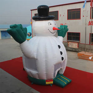 Casa de rebote blanca Popular de moda 13X13 Bola inflable de tierra de alquiler comercial pequeña - Product Image 4