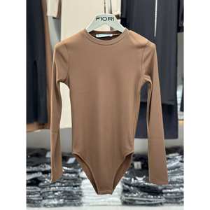 ชุดบอดี้สูทแขนยาวผู้หญิง Fiori คอกลม ผ้าถักยืดได้ ใส่ได้ทุกฤดู - Product Image 2