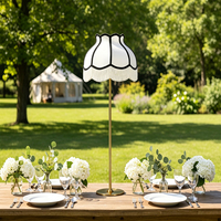 Lampe de table en tissu sans fil de 60 cm de haut, télécommande tactile, batterie rechargeable, abat-jour personnalisé pour les événements de mariage, la décoration d'hôtel