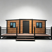 Maison conteneur préfabriquée de 20 pieds, résistante à l'humidité, détachable, personnalisée, 2 chambres, villa conteneur en kit
