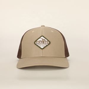 BSCI all'ingrosso Custom Oem 6 Panel Sport Hat ricamo di alta qualità Patch Logo Camel Cotton Gorras Woven Patch Trucker Cap - Product Image 2