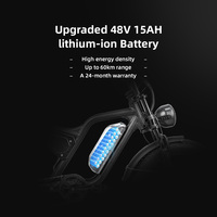 Sepeda Listrik Off Road 20*4 Inci 48V 15Ah Sepeda Listrik Off Road 1000W 1500W 7 kecepatan 45km/j Sepeda Listrik Off Road