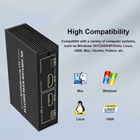 Commutateur KVM SIPU 4K 2x1 4x1 avec concentrateur USB2.0 commutateur HDMI USB KVM 2PC 4PC partage de moniteur d'ordinateur pour clavier souris imprimante
