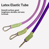 Sangle de cheville pour entraînement des mollets, bande de résistance en latex, attache pour machine à câble, sangle de cheville et de pied pour exercices des jambes