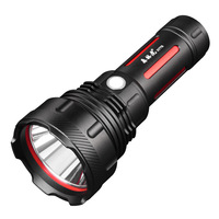 Lampe torche LED haute puissance SA-X77S en alliage d'aluminium, faisceau laser longue portée 500m+, recharge Type-C, pour usage domestique et extérieur