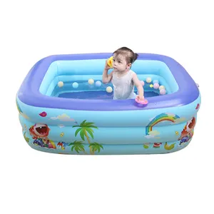 Fournitures pliantes pour enfants, charnière en verre de piscine en pvc, membrane bleue et blanche, flotteur de piscine gonflable, chaise longue, mur en verre noir