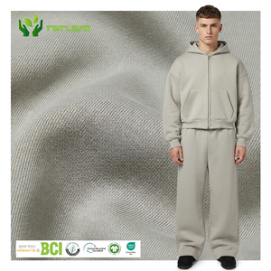 Custom Sustainable Winter Oversized Sweatsuit Organic Cotton Heavyweight Baggy Zip Hoodie Sweatpants Sets Elastic Waist - Product Image 1