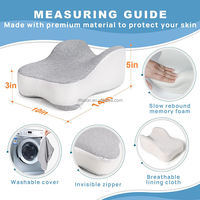 Oreiller orthopédique en mousse à mémoire de forme réglable pour dormeurs latéraux, soutien du cou et du dos, coussin anti-douleur, oreiller pour les jambes pour dormir