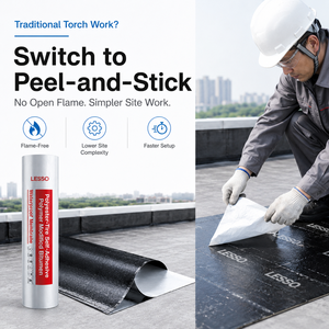 Rouleau <span class=keywords><strong>de</strong></span> membrane bitumineuse auto-adhésive, feuille <span class=keywords><strong>de</strong></span> feutre d'asphalte, matériau imperméable, revêtement <span class=keywords><strong>de</strong></span> goudron, <span class=keywords><strong>réparation</strong></span> des fissures et fuites <span class=keywords><strong>de</strong></span> <span class=keywords><strong>toiture</strong></span> en béton - Product Image 3