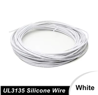 Câbles électriques en cuivre étamé isolés en caoutchouc haute température UL3135, fils en silicone souple 10/12/14/16/18/20/22/24/26/28/30AWG