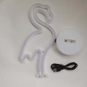 Neon Pink Flamingo <b>LED</b> <b>Night</b> <b>Light</b> Battery Powered Eco-friendly Plastic Gift for Kids Girls Room Desk Decor - Product Image 4