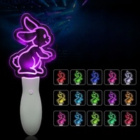 Bâton lumineux LED en acrylique Star Support avec télécommande, couleurs RGB changeantes, portable, personnalisable, pour promotion, fêtes et concerts