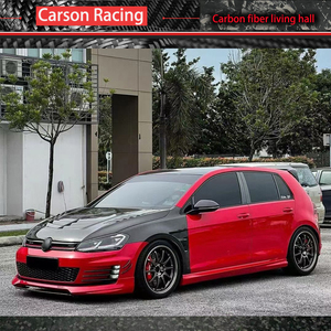 Nuovo Cofano in Fibra di Carbonio Stile V per <span class=keywords><strong>Volkswagen</strong></span> <span class=keywords><strong>Golf</strong></span> MK7.5 GTI <span class=keywords><strong>R</strong></span> 2014-2019, Viti a Sgancio Rapido - Product Image 4