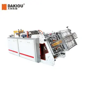 DAKIOU HBJ-D800/1200 Paper Pizza Box Automatic Folding Carton Erecting Packing Forming Making Machine For Sale