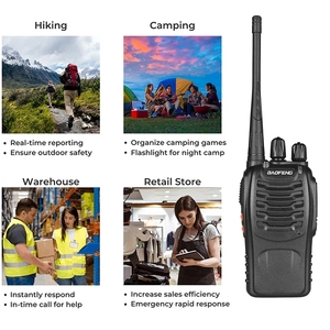 Cho 2/4 gói Baofeng BF-888S trẻ em Walkie Talkie UHF hai cách cho đài phát thanh 888S 400-470MHz tần số phạm vi cho ngoài trời cuộc phiêu lưu - Product Image 6