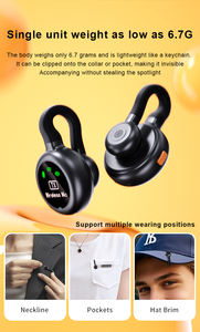 Nouveau microphone cravate sans fil omnidirectionnel à condensateur mini pour <span class=keywords><strong>enregistrement</strong></span> vidéo en direct avec double microphone caché 2026 pour YouTube et <span class=keywords><strong>iPhone</strong></span> - Product Image 4