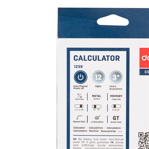 เครื่องคิดเลขตั้งโต๊ะ Deli E1239 ทนทาน สำหรับงานบัญชีและภาษี - Product Image 5
