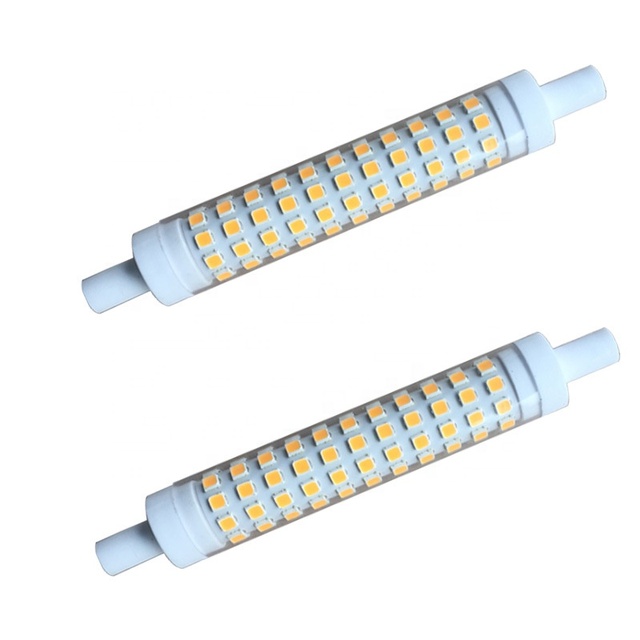 10W 220V-240V R7S Dimmable Ceramic Shell Floodlight Smart LED Bulb Light SMD Source for Hotels Corn Lights Type