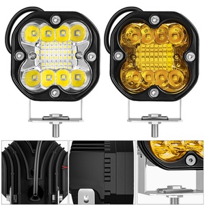 66 wát LED đèn sương mù cho xe máy 4x4 Xe Tải offroad xe 3 inch màu trắng hổ phách sáng đèn Bar Led Đèn Pha - Product Image 3