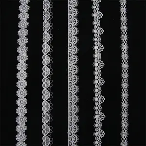 Special Kids Milk Silk Guipure Lace Trimming Wholesale Cotton French White Lace Trim For Garment Accessories Sofa Curtain Lace