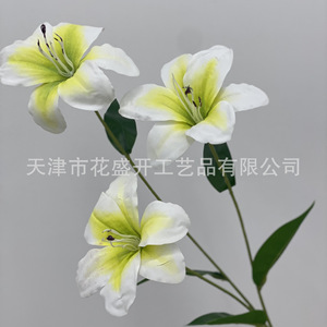Silk Daylily Artificial <b>Flowers</b> <b>Single</b> Branch High Simulation Wedding Decoration Props Home Decor Photography Props - Product Image 3