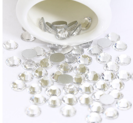 Strass en cristal blanc transparent à dos plat Yantuo Non Hot Fix pour artisanat DIY - Product Image 3