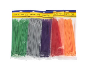 Attaches-câbles miniatures autobloquantes en nylon de 8 pouces, personnalisables en usine, blancs, noirs, rouges, jaunes, bleus, verts, en plastique - Product Image 2