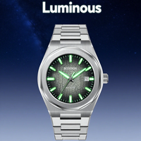 Montres pour hommes de luxe 2025, dernières tendances, charme, affaires, cristal saphir lumineux, acier inoxydable 316L, bracelet de 18 mm, résistant à l'eau 5 BAR