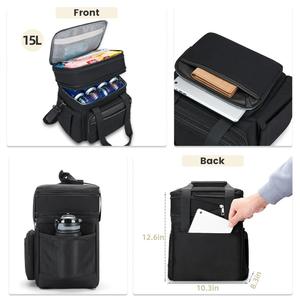 Sac isotherme souple grand format avec compartiment à fermeture éclair pour dégagement facile, idéal pour le campus et les repas en extérieur - Product Image 6