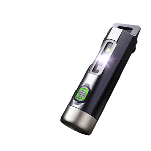 Xách tay Keychain Mini Đèn pin siêu sáng 9 chế độ chiếu sáng UV ánh sáng có thể tháo rời USB sạc Hợp kim nhôm cơ thể - Product Image 5