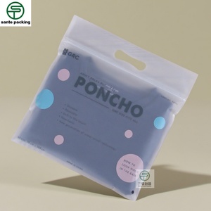 Bolsa de Compras de Plástico CPE con Cierre y Asa, Tamaño Personalizado, para Empacar Ropa y Calcetines - Product Image 2