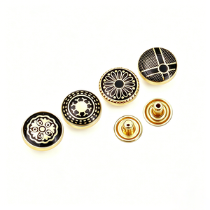 Factory Sale 4 Part Shirt <b>Press</b> <b>Stud</b> Snap Buttons Zinc Alloy Custom Brand Logo Garment Accessories - Product Image 6