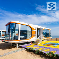 Capsule Spatiale Modulaire Préfabriquée Mobile 20ft 40ft – Mini-Maison Portable Écologique Isolée pour Jardin ou Bureau