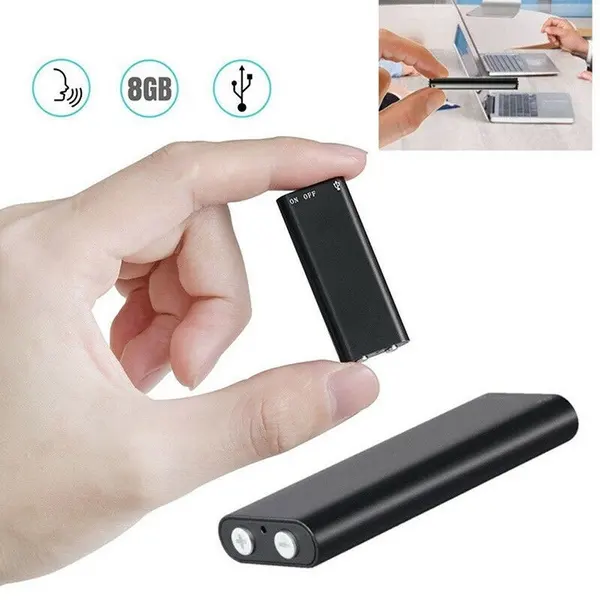 Kleinste Mini Clip Usb Pen 8Gb Audio Voice Recorder Mp3 Speler Opname