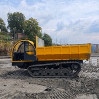 Fabricant de vente directe Camion à benne basculante tout-terrain diesel 10T 12T Camion à benne basculante hydraulique à chenilles Moteur Yuchai 160HP Neuf