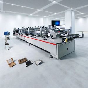 3A-850 Electric Cold Glue Automatic Folding Gluing Machine for 4/6 Corner <b>Boxes</b> Cartons Packaging - Product Image 1