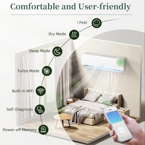 Climatiseur split intelligent Wi-Fi 12000 BTU, refroidissement uniquement, norme UE complète, R32, démarrage basse tension, pour maison et hôtel, refroidissement efficace - Product Image 3