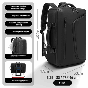 Sac à dos de voyage multifonctionnel haut de gamme pour homme, grande capacité, compression sous vide, personnalisable, polyester, sac à dos à fermeture sous vide - Product Image 6