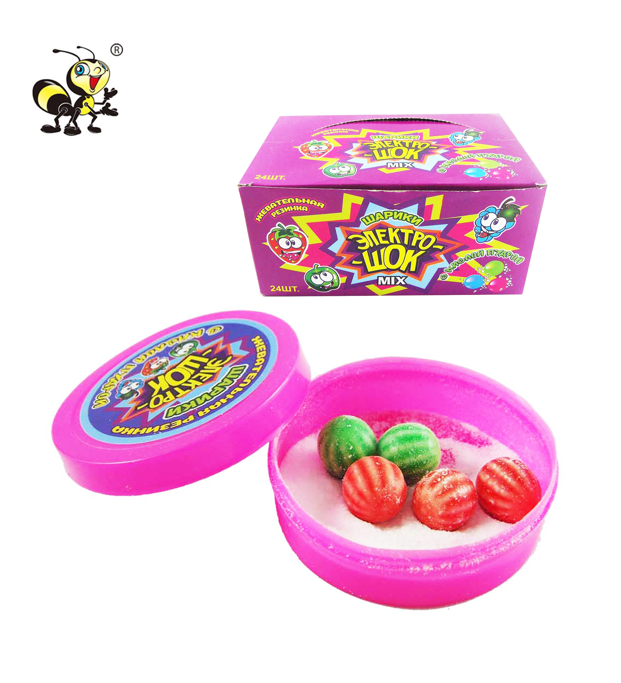 Жевательная резинка WALLY с кислым порошком, конфеты, фрукты, сладкий кислай порошок, жевательные конфеты