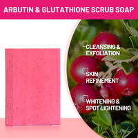 Savon exfoliant Disaar à l'arbutine et au glutathion pour le visage et le corps, éclaircissant, hydratant, nettoyant en profondeur, éliminant les taches brunes