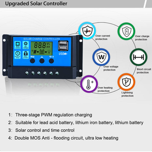 Nhà sản xuất bán hàng trực tiếp 10A 20A 30A PWM năng lượng mặt trời charge controller - Product Image 3