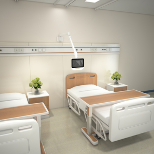 Lengan <span class=keywords><strong>Monitor</strong></span> Dinding untuk Hiburan Pasien di Rumah Sakit, Kelas Medis, OEM/ODM - Product Image 3