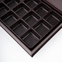 Boîte cadeau en papier personnalisée pour chocolat avec insert en plastique, emballage rigide de luxe pour confiserie, boulangerie, cadeaux de fête
