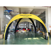 Tente dôme gonflable publicitaire 4x4m 5x5m, étanche et ignifuge en TPU, pour événements festifs et rallyes automobiles
