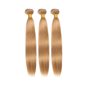 Paquete <span class=keywords><strong>de</strong></span> 3 o 4 mechones <span class=keywords><strong>de</strong></span> cabello liso suelto rubio miel, 100% cabello humano sin procesar, extensiones <span class=keywords><strong>de</strong></span> cabello virgen 15A brasileño - Product Image 5