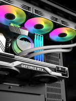 ESGAMING-Kit silencieux de refroidissement à eau pour PC, haute performance, 36cm, PWM, avec affichage intelligent de la température