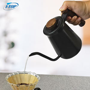 コーヒーケトル,ブラックグースネックコーヒーケトル,プレミアムウッドノブとハンドル醸造 - Product Image 3